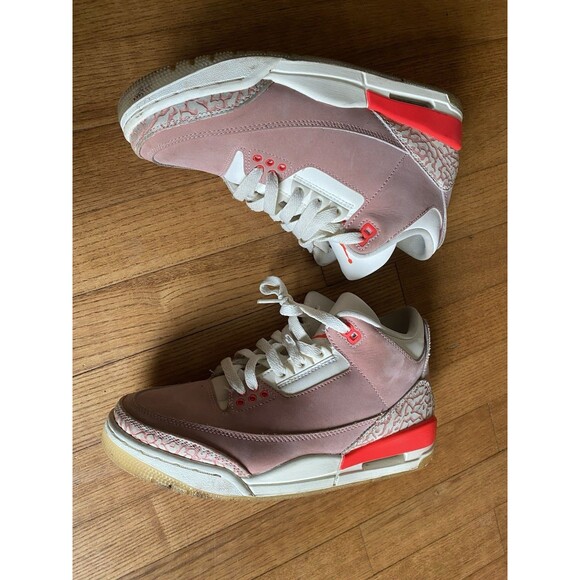 Air Jordan 3 Women's Sneakers Retro Rust Soft Pink, Size 7W/5.5M, CK9246-600 - Picture 5 of 10